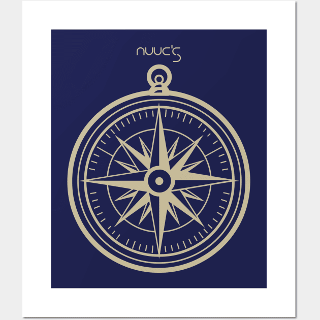 Marine nautical boat compass Wall Art by jjmpubli